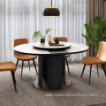 Nordic Rock Plate Solid Wood Telescopic Dining Table